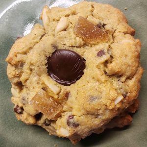 Cookie gingembre chocolat amandes