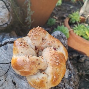 Moyenne brioche aux fruits secs